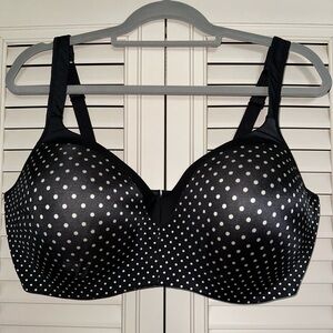 Playtex Style 4823 Lightly Lined Underwire Polka Dot Bra - Size 44DD